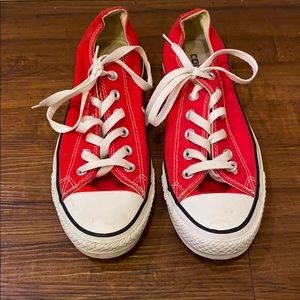 Red Converse Chuck Taylor’s